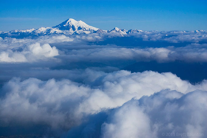 Mount Baker above the clouds